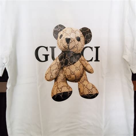 gucci teddy bear shirt replica|harry styles gucci shirt.